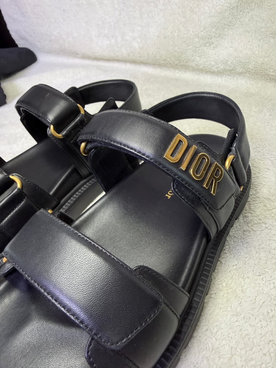 Dioract 디올액트 블랙램스킨샌들 36(230) 상품이미지3