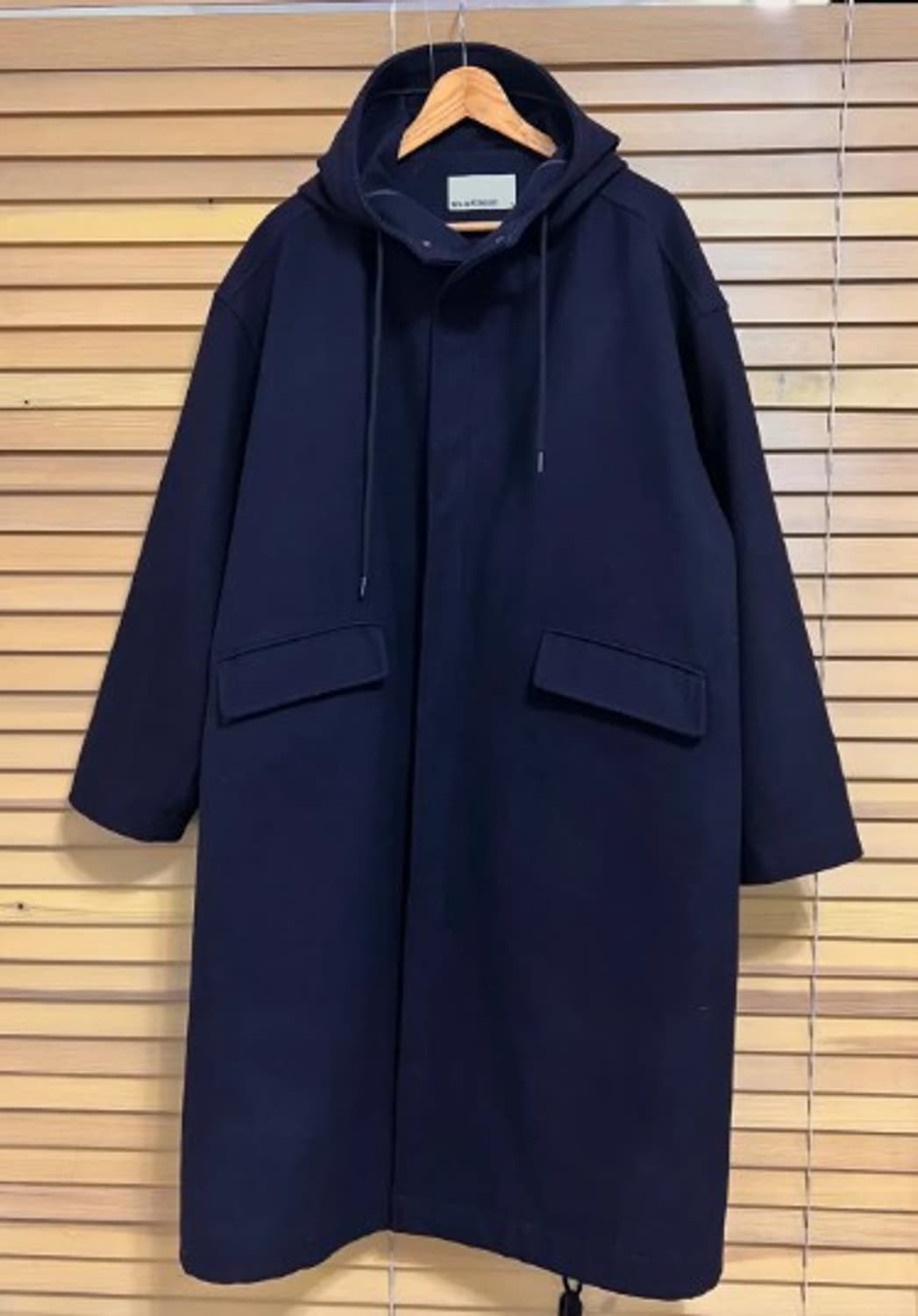 비슬로우 남성 네이비후드롱코트 M 상품이미지2