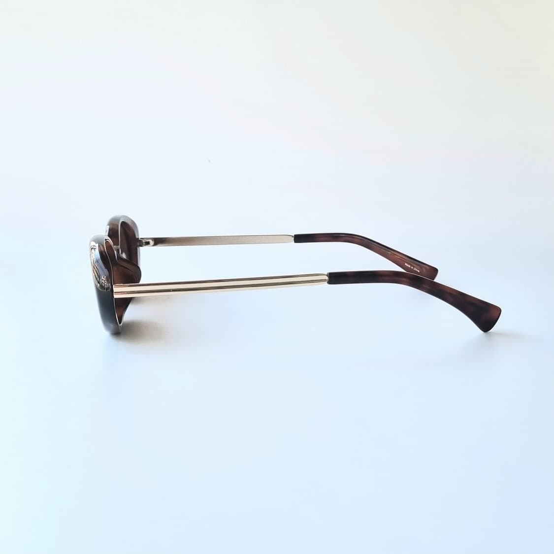 레트로 긱시크 오벌 브라운 호피 선글라스 상품이미지5