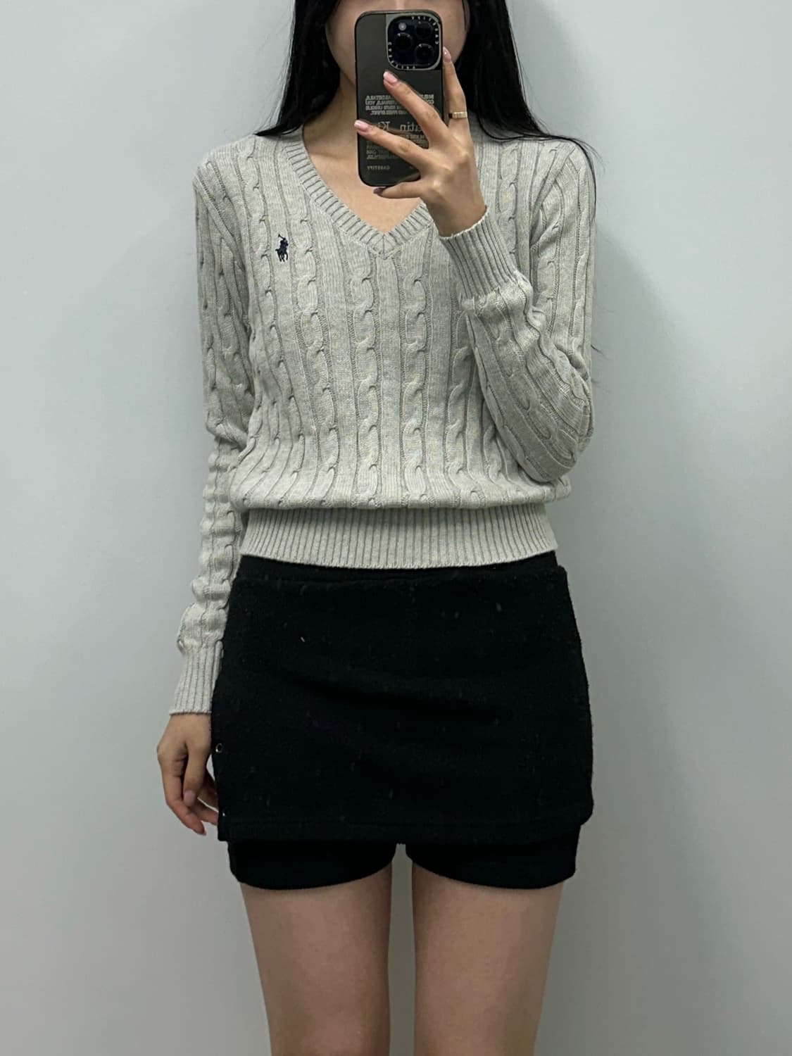 폴로 랄프로렌 신형 브이넥 꽈배기 니트 상품이미지1