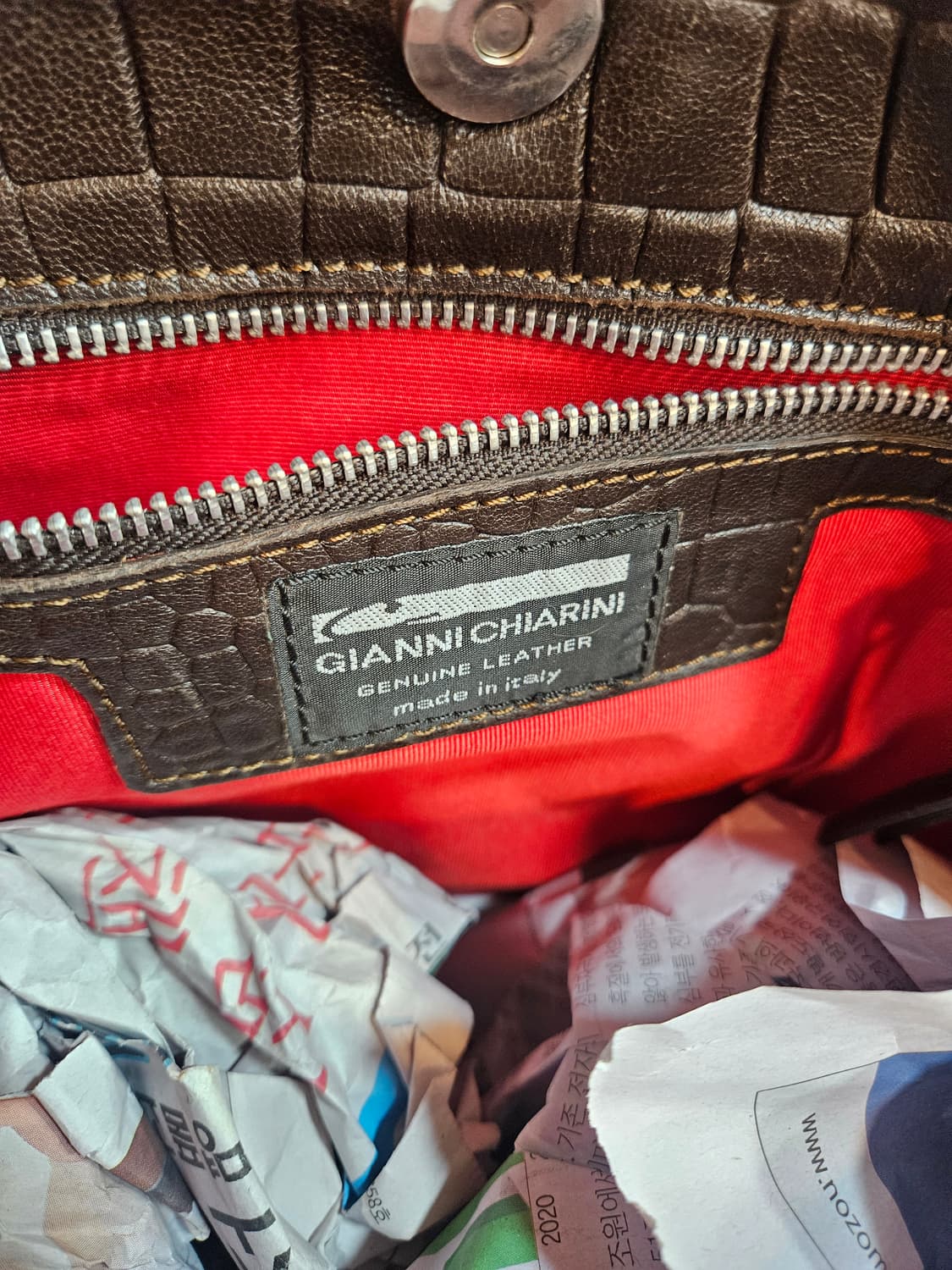 Gianni Chiarini 악어 가죽 숄더백 상품이미지4