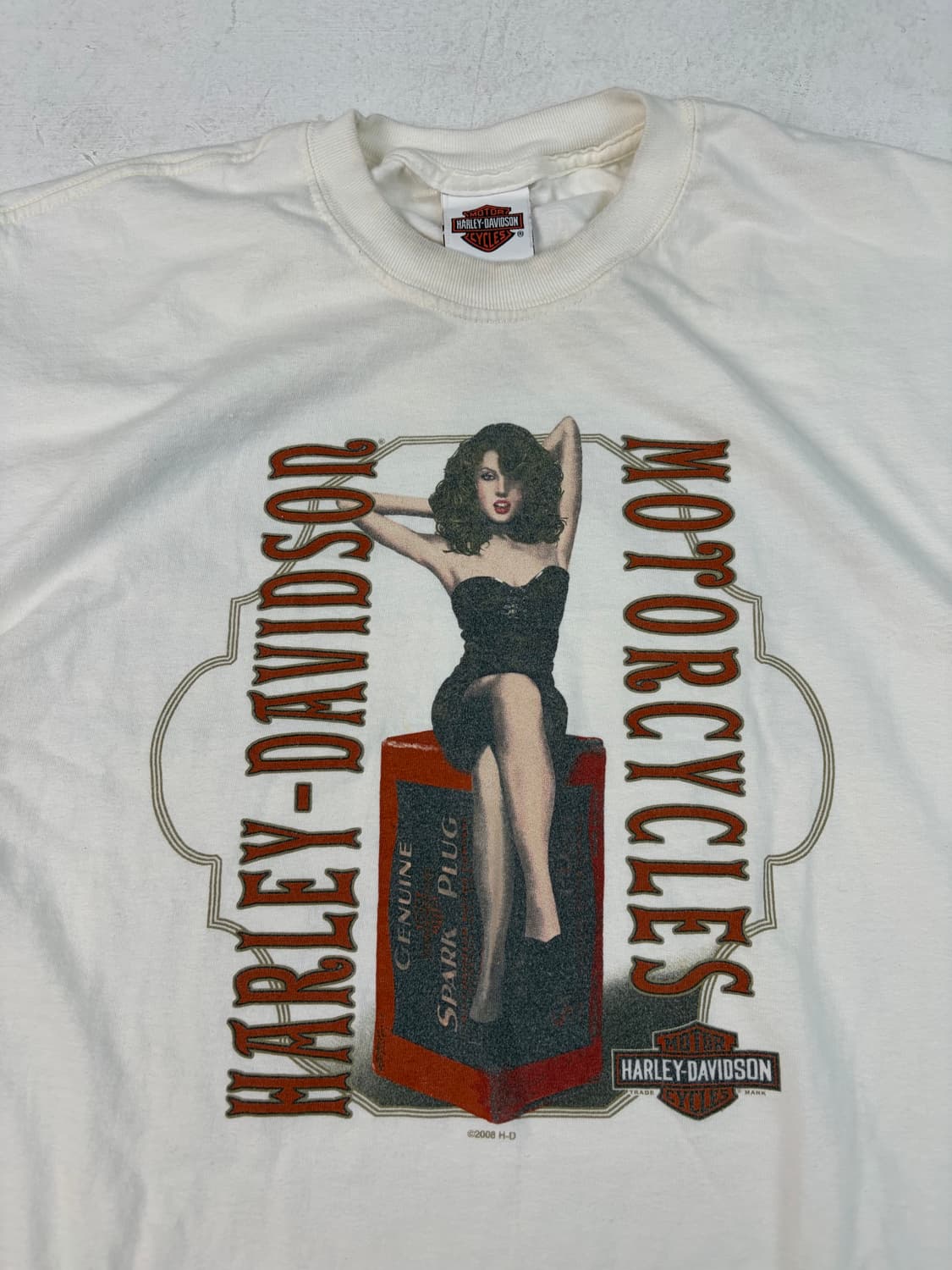 00s Harley Davidson L/S Tee (white) 상품이미지5