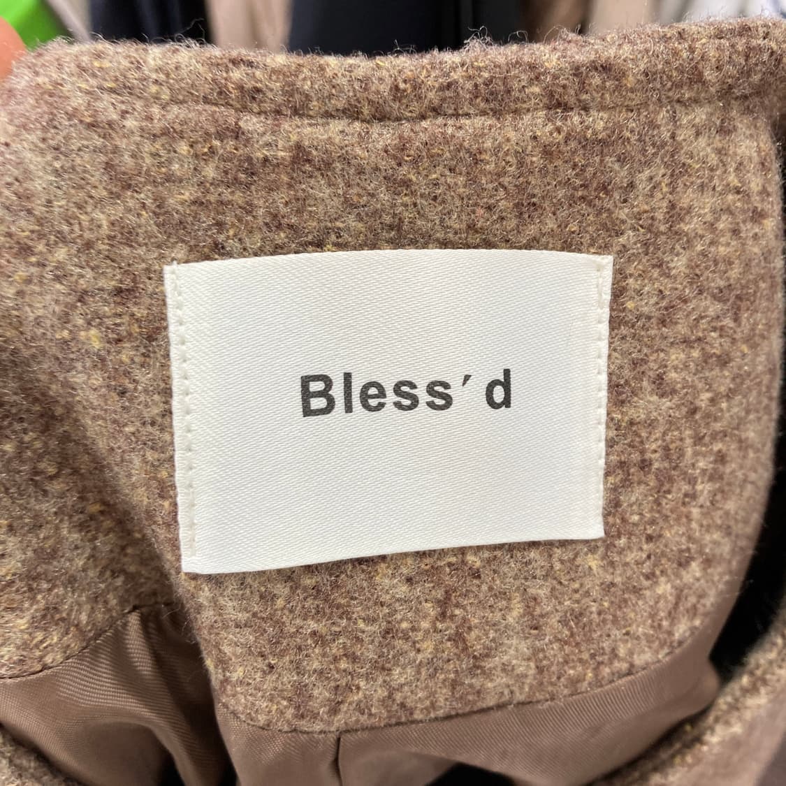 Bless'd 여성크롭울재킷 최상 S 영구제  상품이미지4