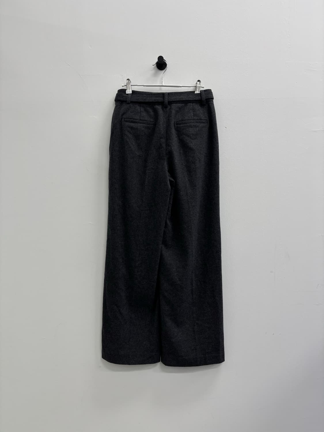 [새상품] 조이 그라슨 JOY GRYSON 벨티드 울 블렌드 와이드 팬츠 상품이미지3