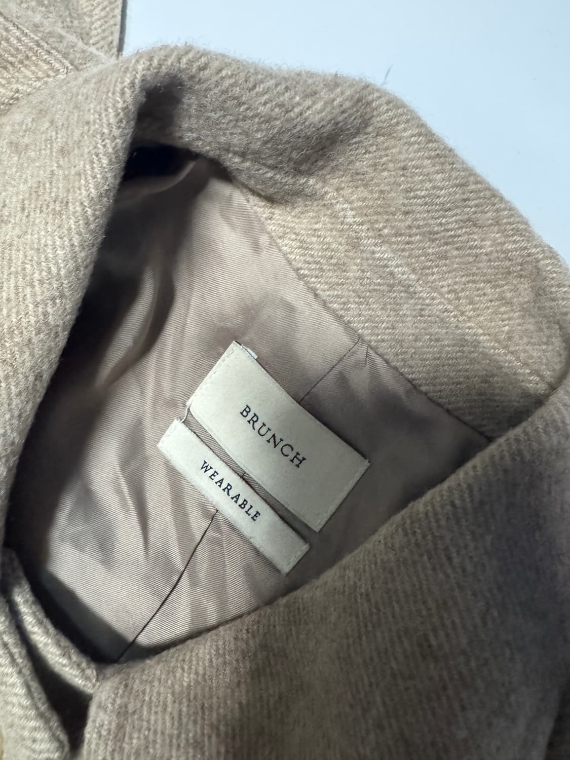 여성 BRUNCH 브런치 BR 벨티드 맥코트 베이지 상품이미지3