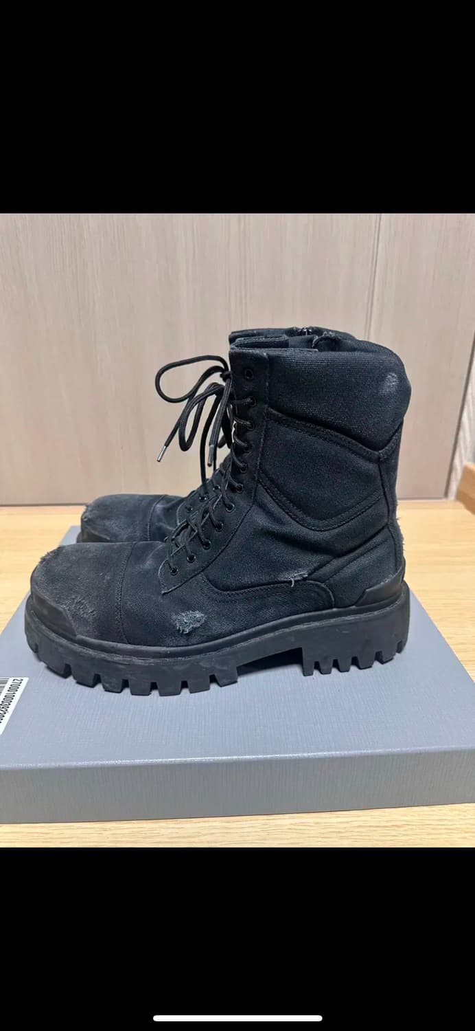 (42) 발렌시아가 컴뱃 스트라이크 20mm 부츠 블랙 상품이미지5