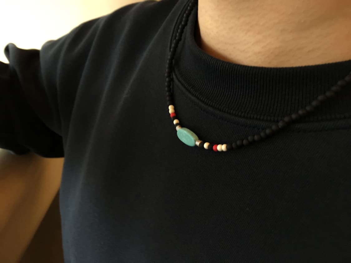 mint stone necklace 상품이미지1