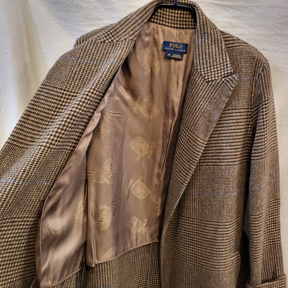 폴로 랄프로렌 체크패턴 헤링본 벨트 롱 코트 상품이미지8