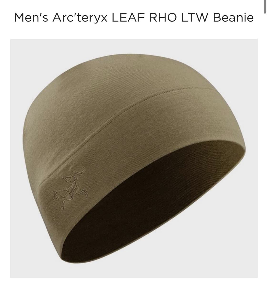 아크테릭스 리프 로 LTW 비니 카키 상품이미지2