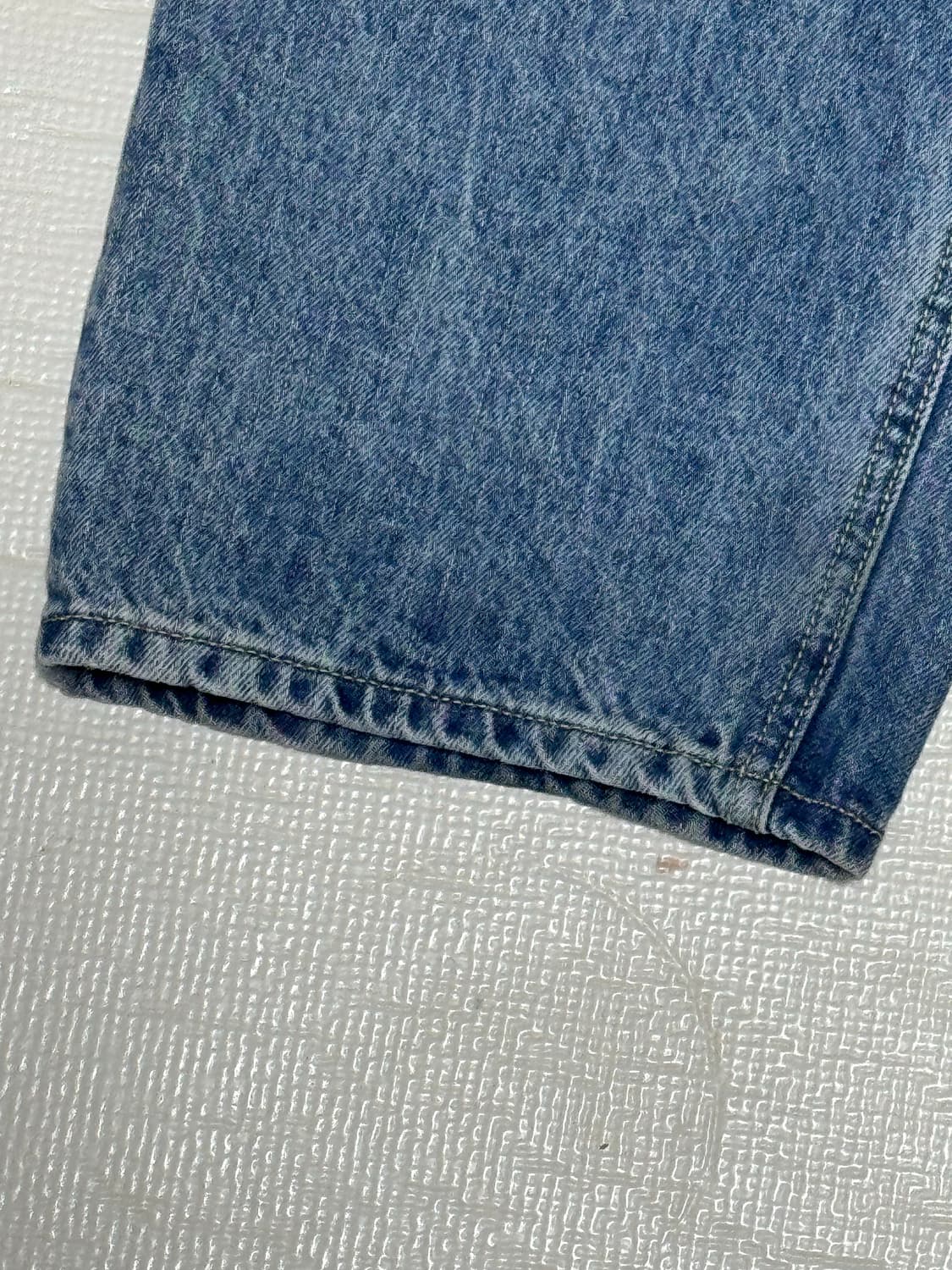 [1] 인더로우 5pk 와이드테이퍼드 데님 팬츠 - 페이디드 블루 상품이미지3