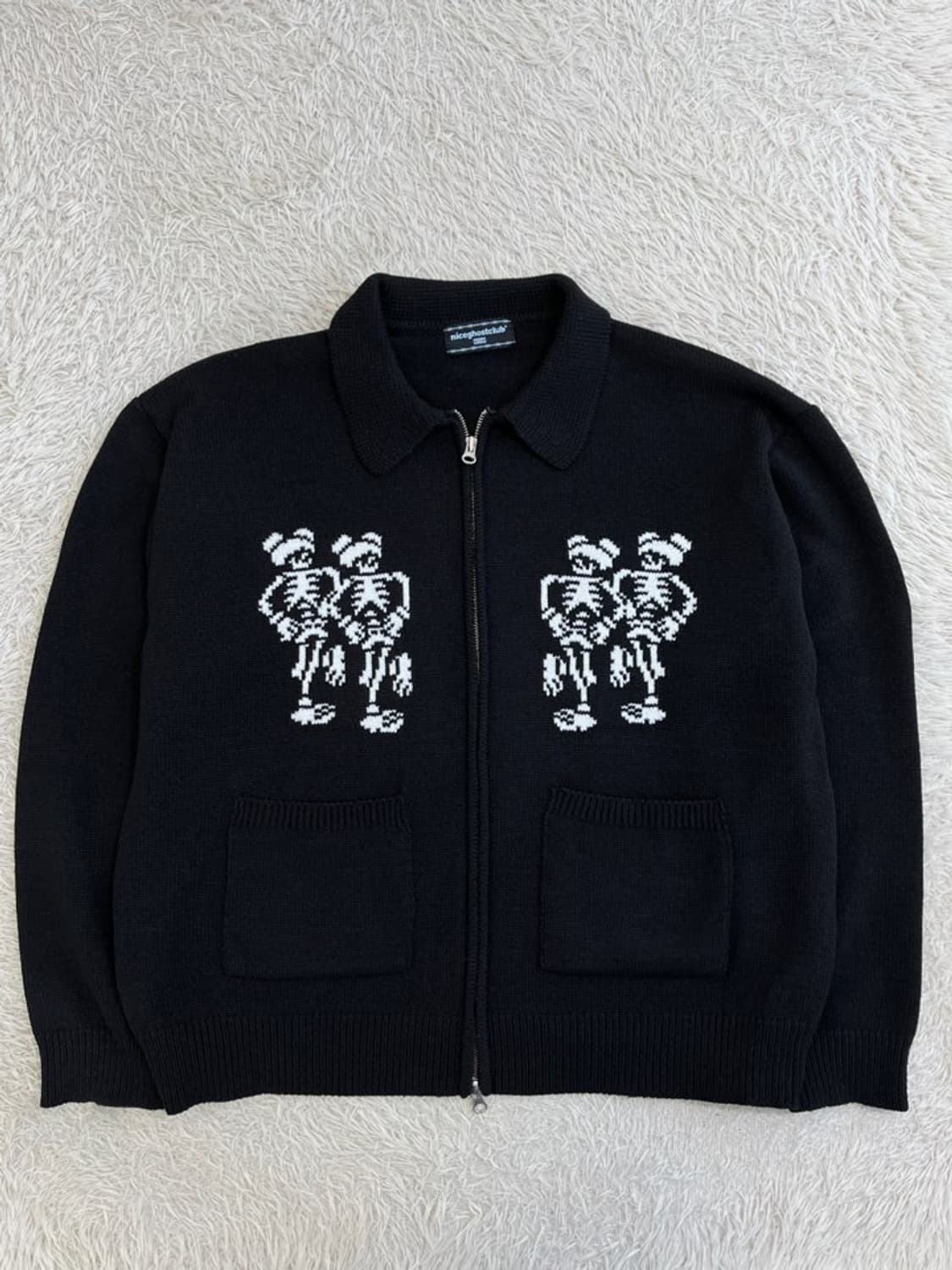 나이스고스트클럽 니트 집업 가디건/#2829 상품이미지1