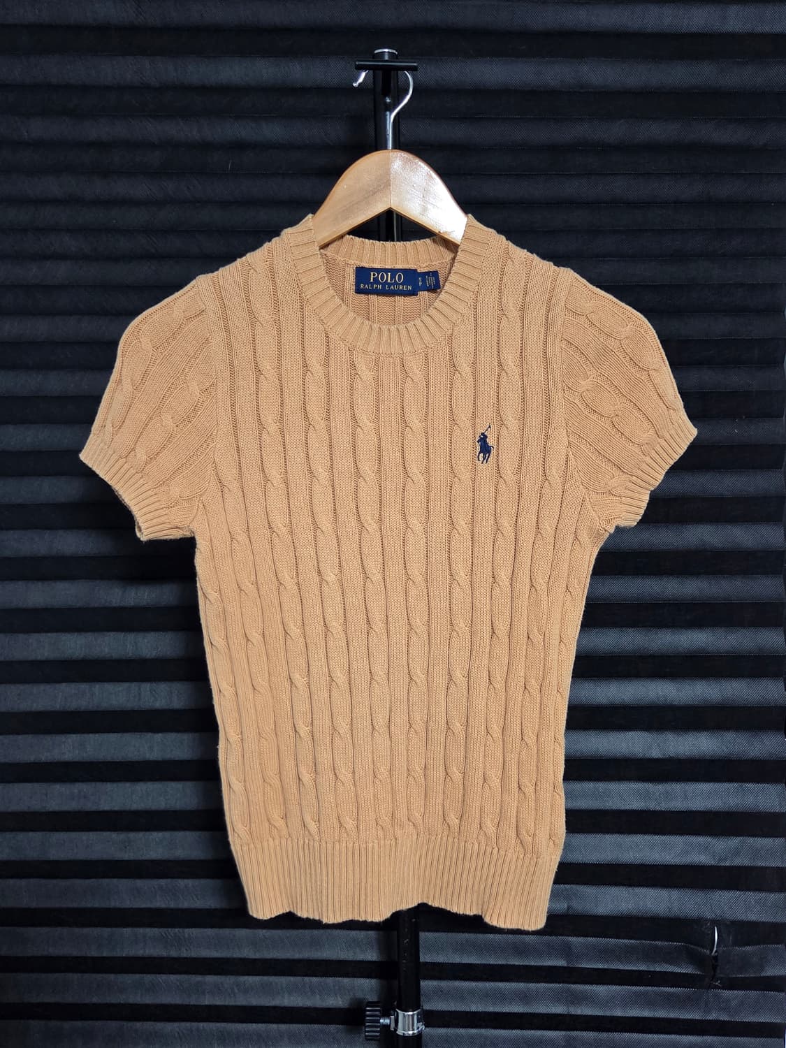 [폴로 랄프로렌] 코튼 케이블 반팔 니트 | 00200 상품이미지1