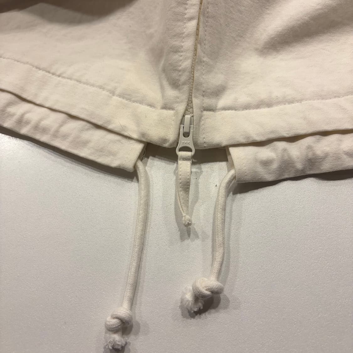 [M] 마리떼 프랑소와저버 아이보리색 후드 포켓 자켓 C269 상품이미지5