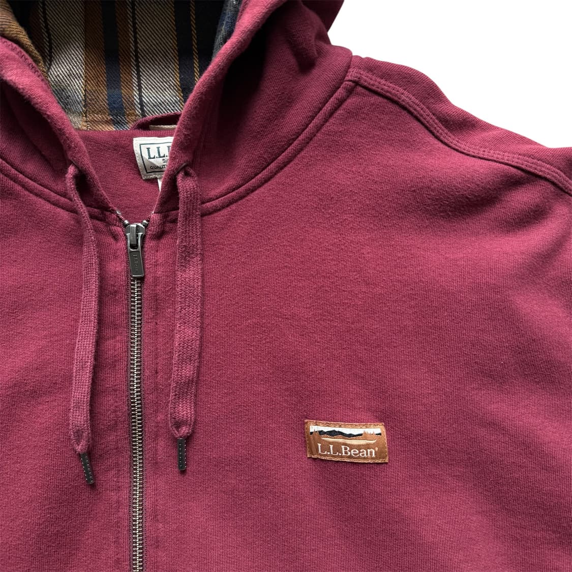 00s 엘엘빈 후드 집업 버건디 상품이미지4