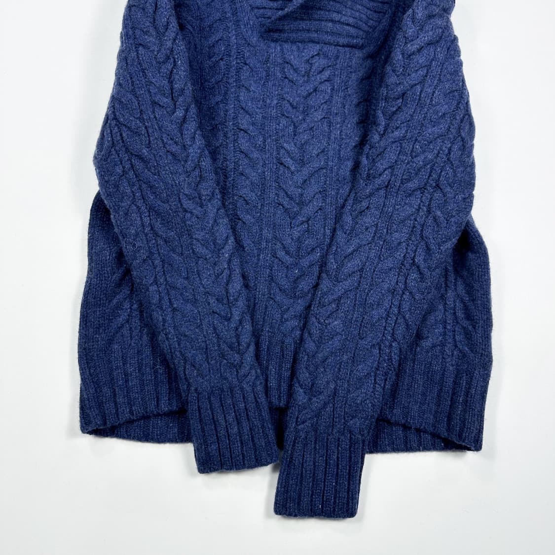폴로 랄프로렌 클래식 네이비 숄카라 니트 (M) 상품이미지4