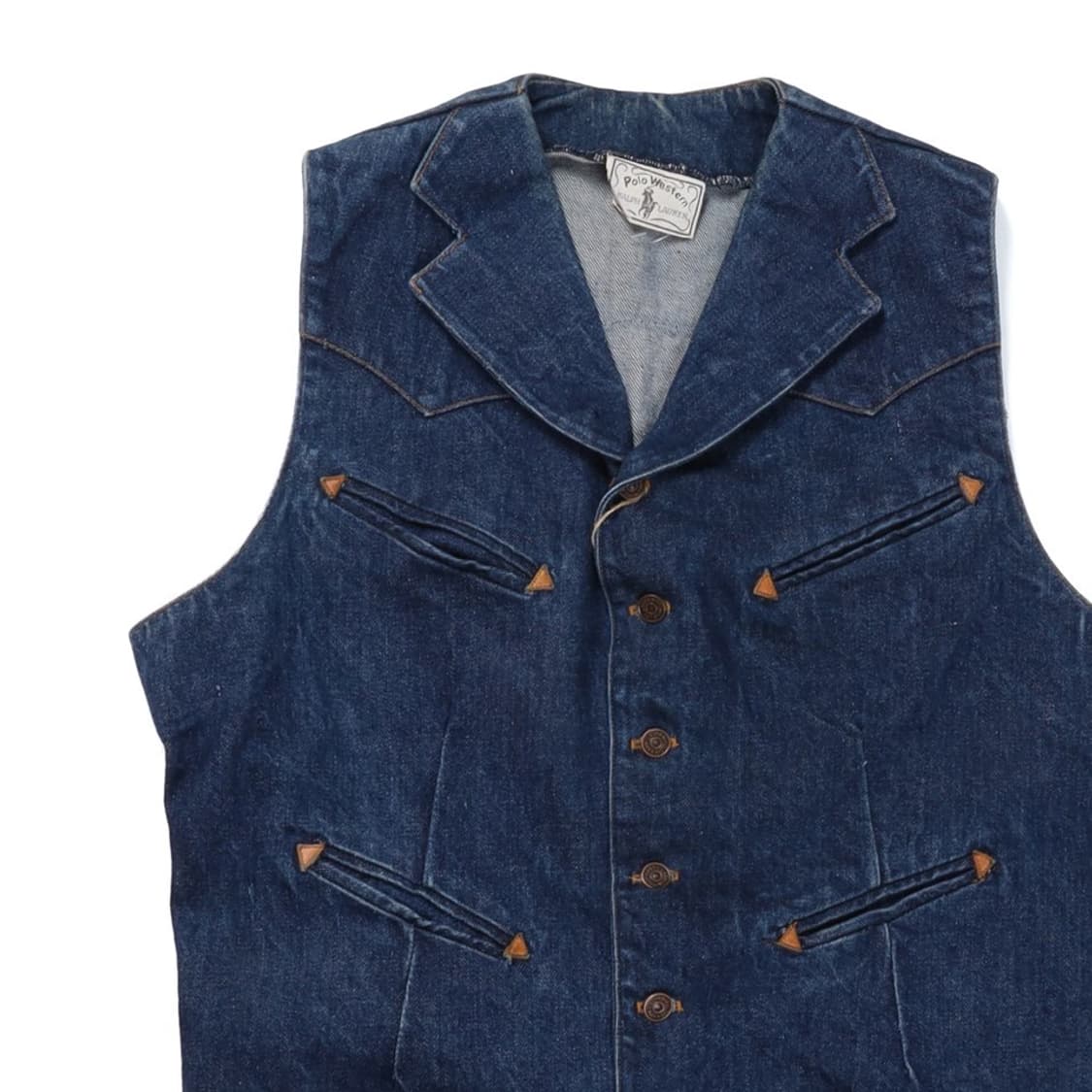 70sPolo Western Ralph Lauren Denim Vest  상품이미지2