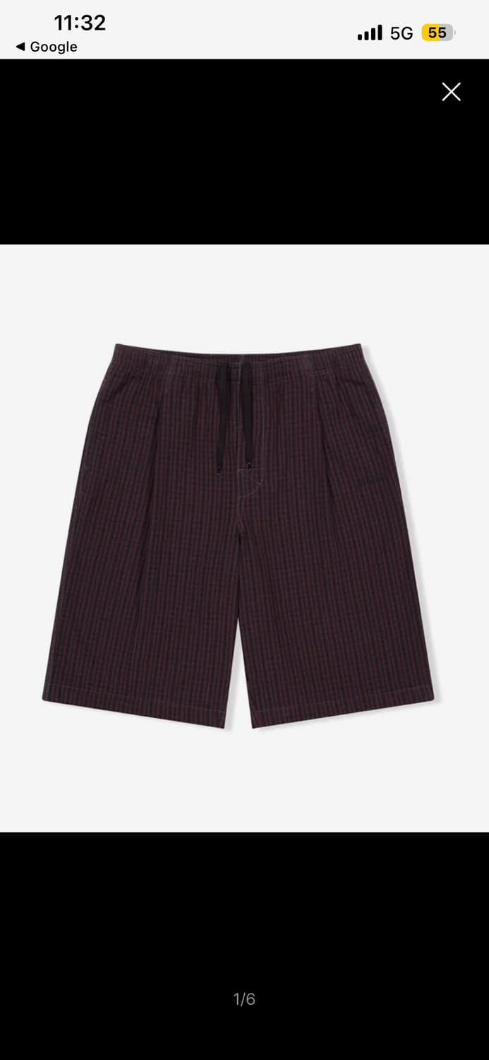 Yeseyesee check plannel shorts 상품이미지1