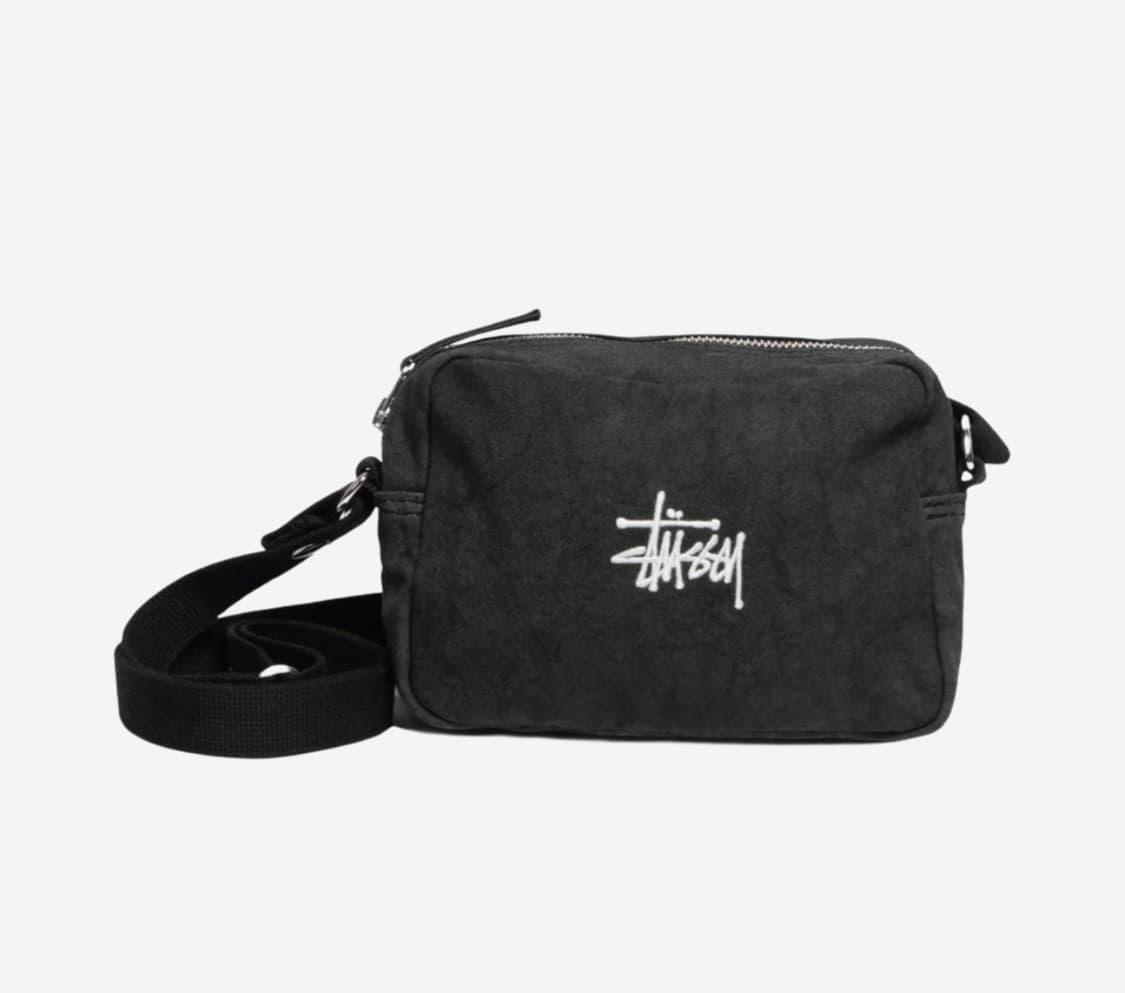 스투시 캔버스 사이드 파우치 워시드 블랙  상품이미지2