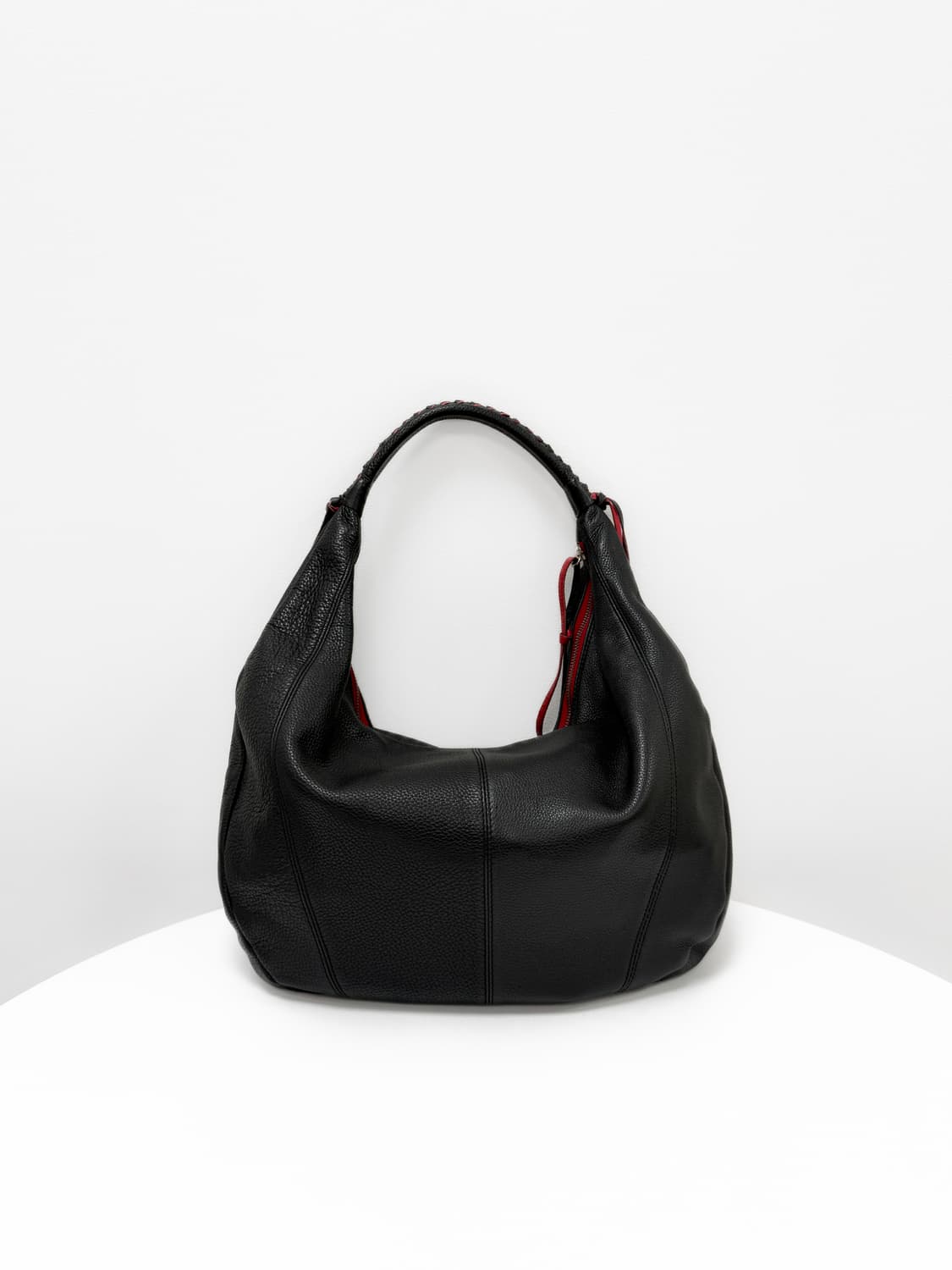 Made in Spain Carla Sade 페블 레더 호보백 상품이미지3