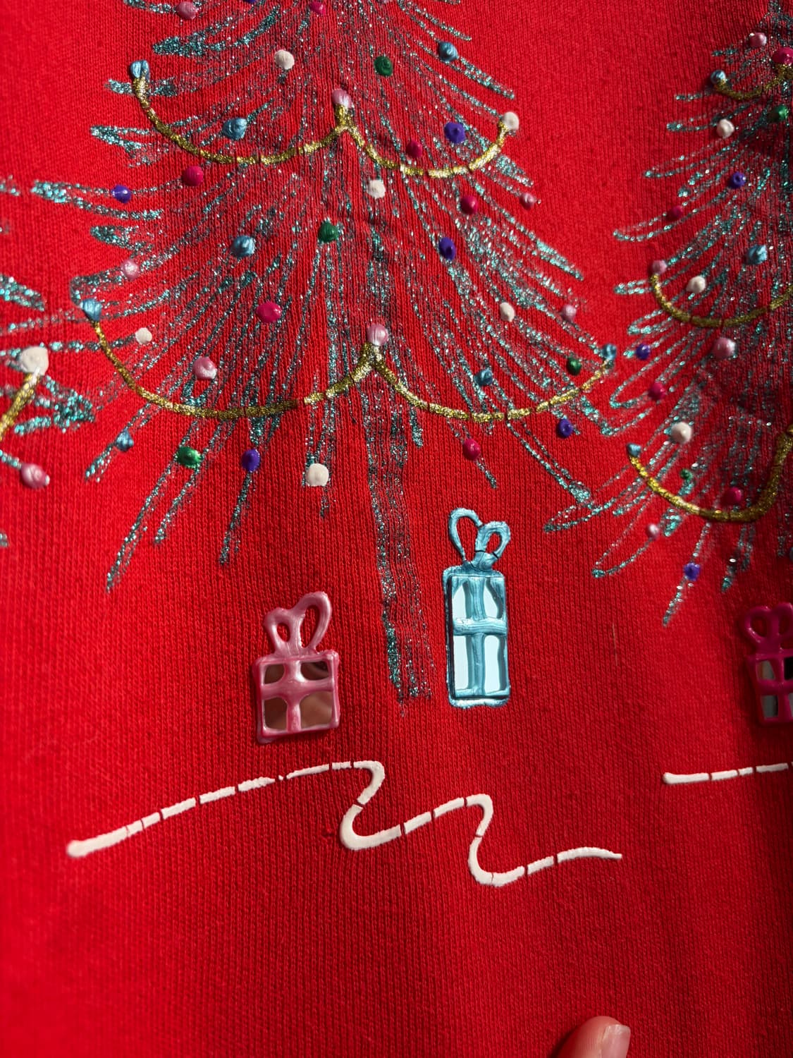 [L~XL] U.S.A. 크리스마스 어글리니트 트리 스웻셔츠 맨투맨  상품이미지4