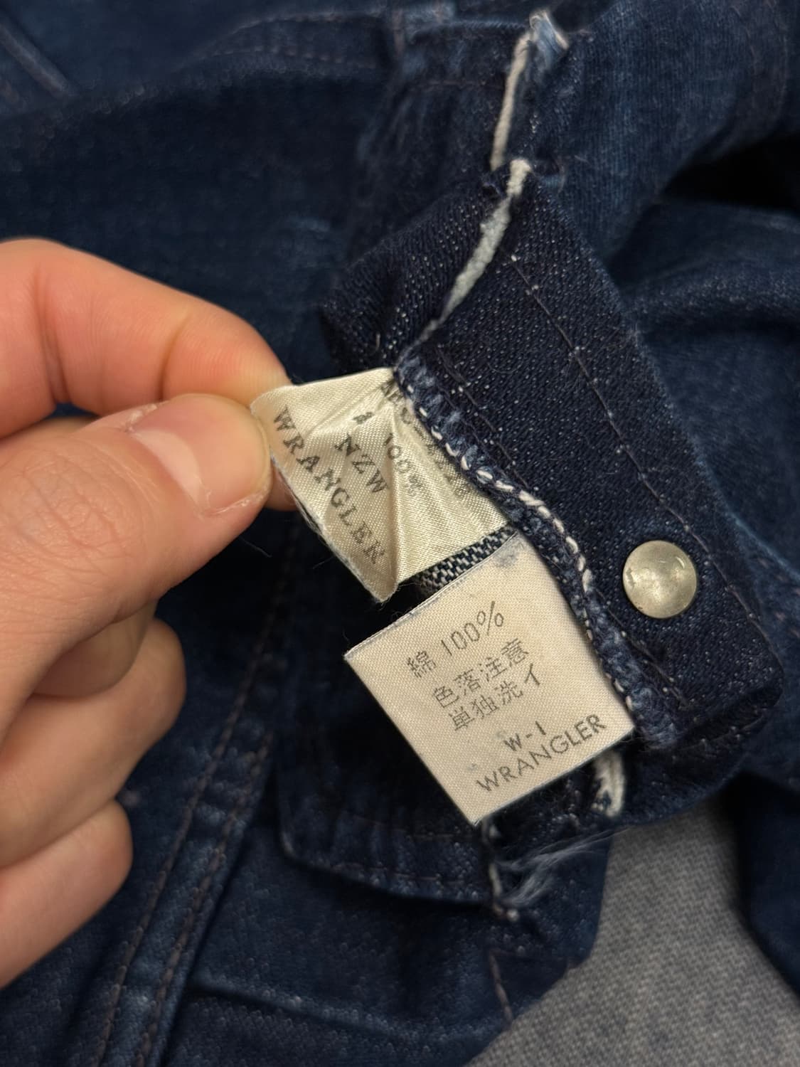 90s Wrangler Indigo Denim Trucker Jacket 상품이미지9