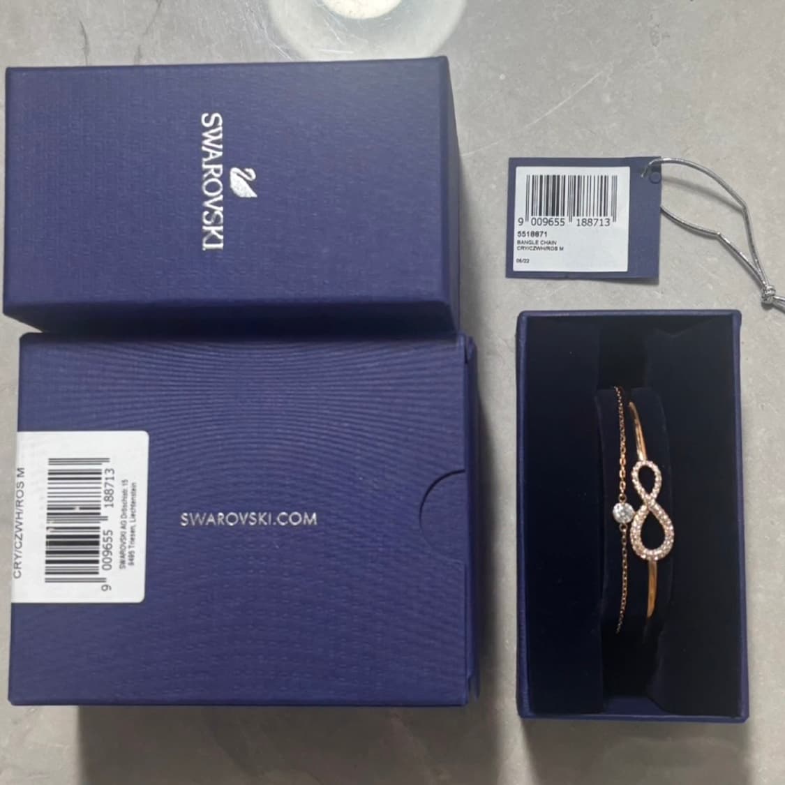 스와로브스키 인피니티 로즈골드 팔찌 ( 새제품 ) 상품이미지1