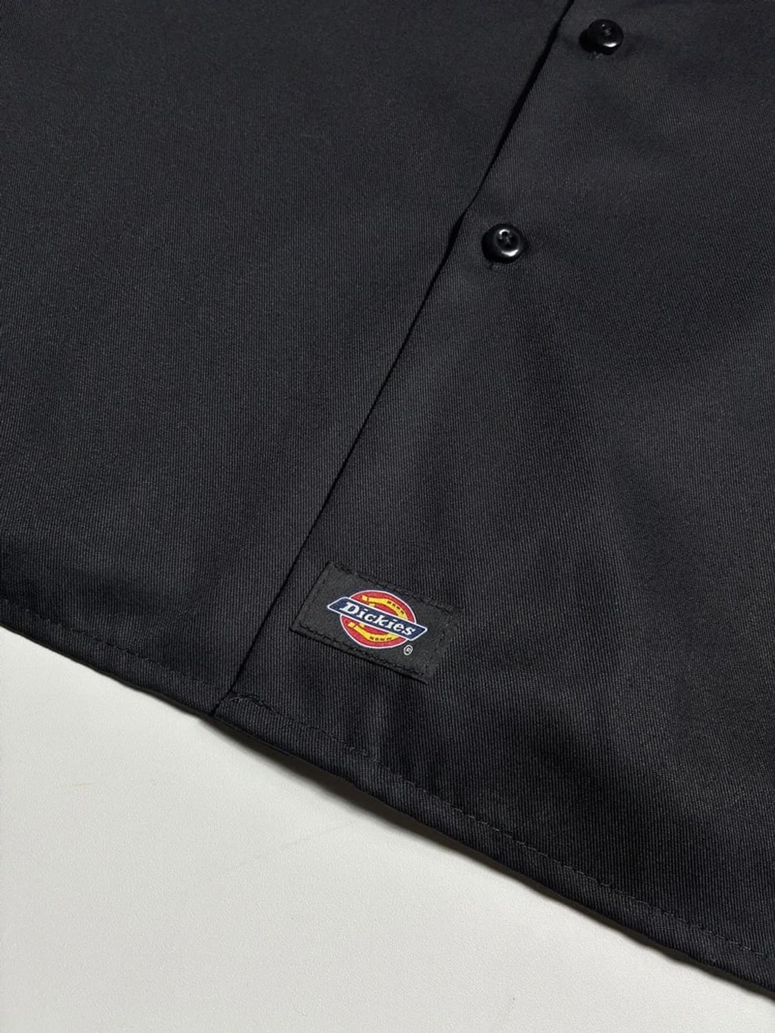 디키즈 Dickies 플랩 포켓 블랙 반팔 워크 셔츠 R2005 상품이미지4