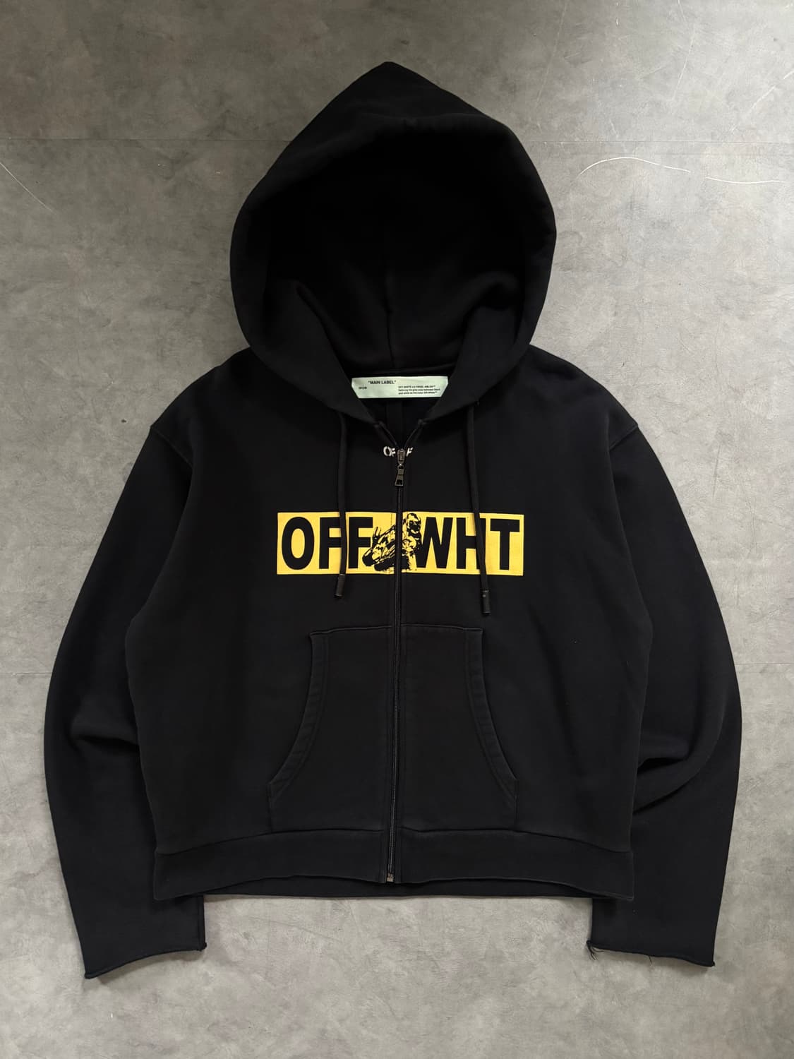 Off White 오프화이트 애로우 로고 숏 후드집업  상품이미지4