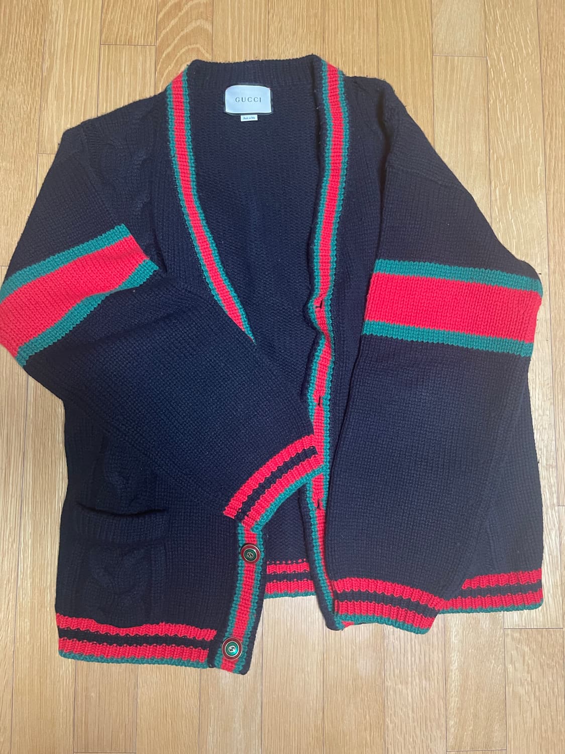 구찌 케이블니트 가디건 상품이미지1