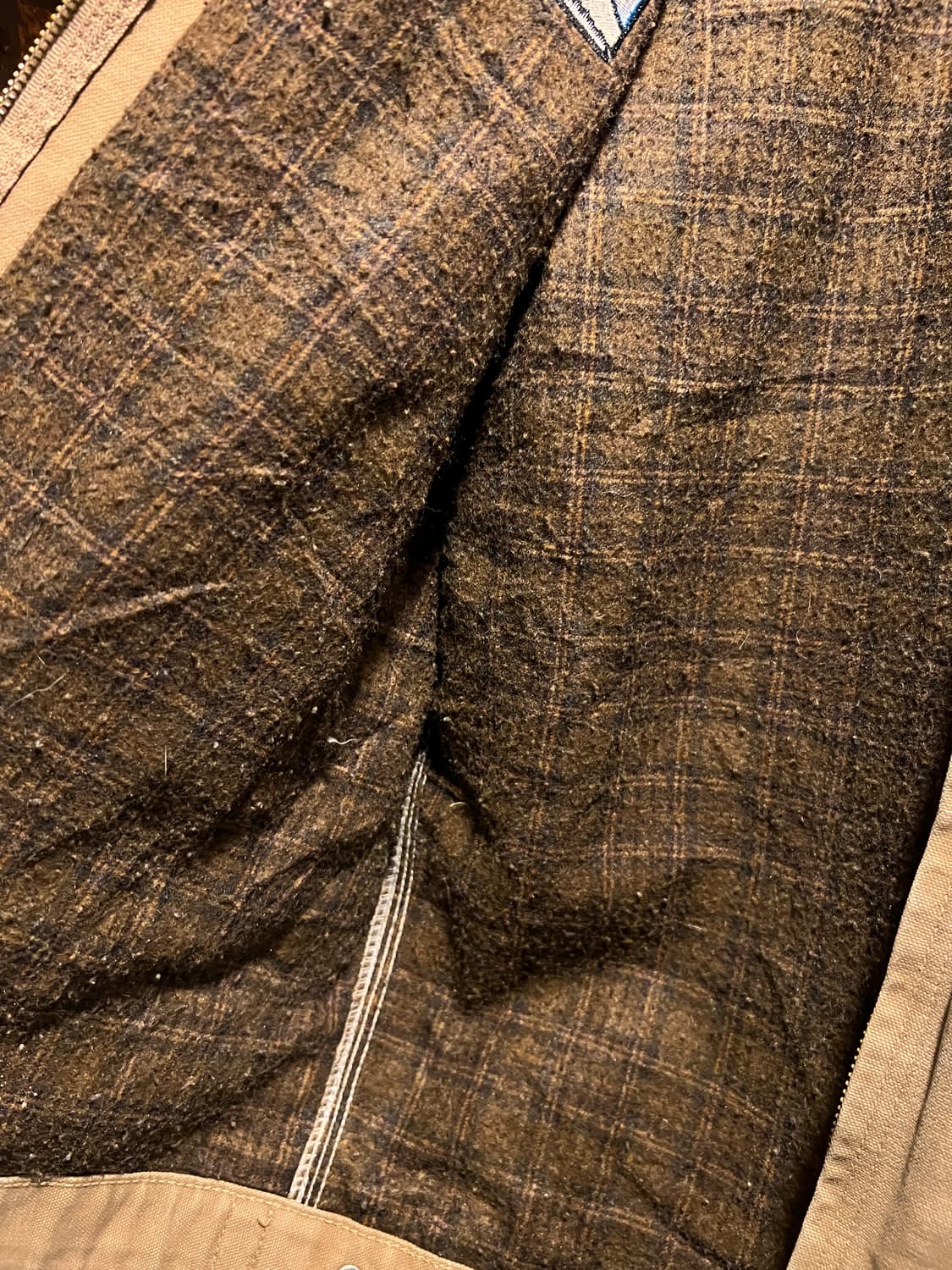 [M]칼하트 USA J97 디트로이트 빈티지 페인팅 워크 자켓 상품이미지7