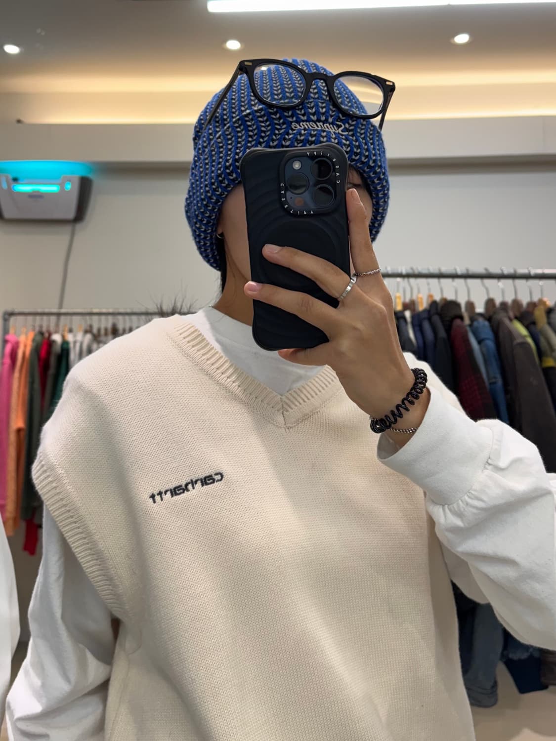 칼하트 WIP 스크립트 니트 베스트 상품이미지7