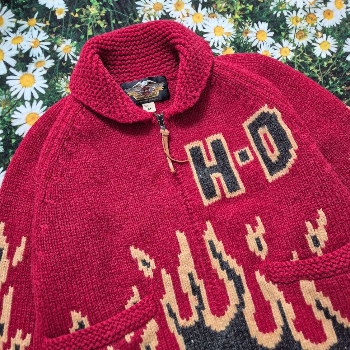 Harley davidson 할리데이비슨 불꽃 코위찬 성인M 상품이미지2