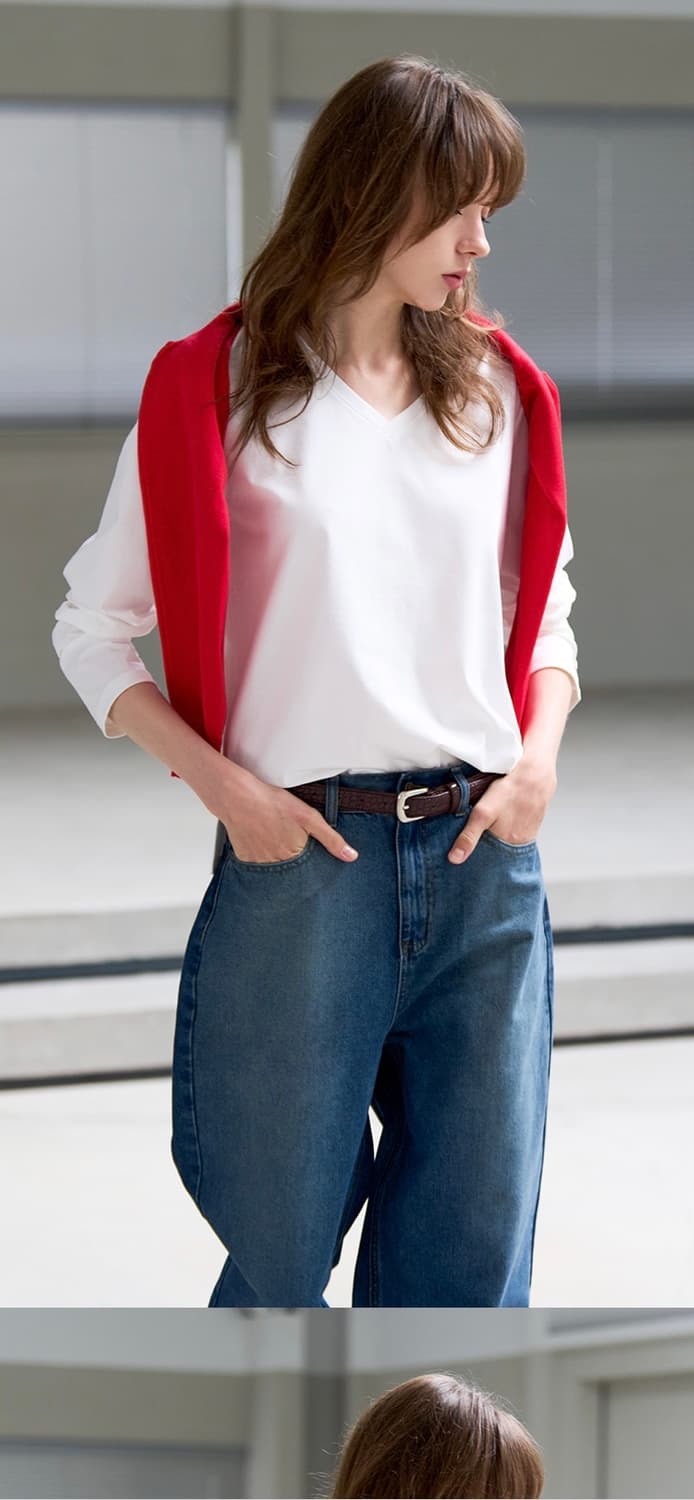 제너럴아이디어 에센셜 브이넥티 s 상품이미지4