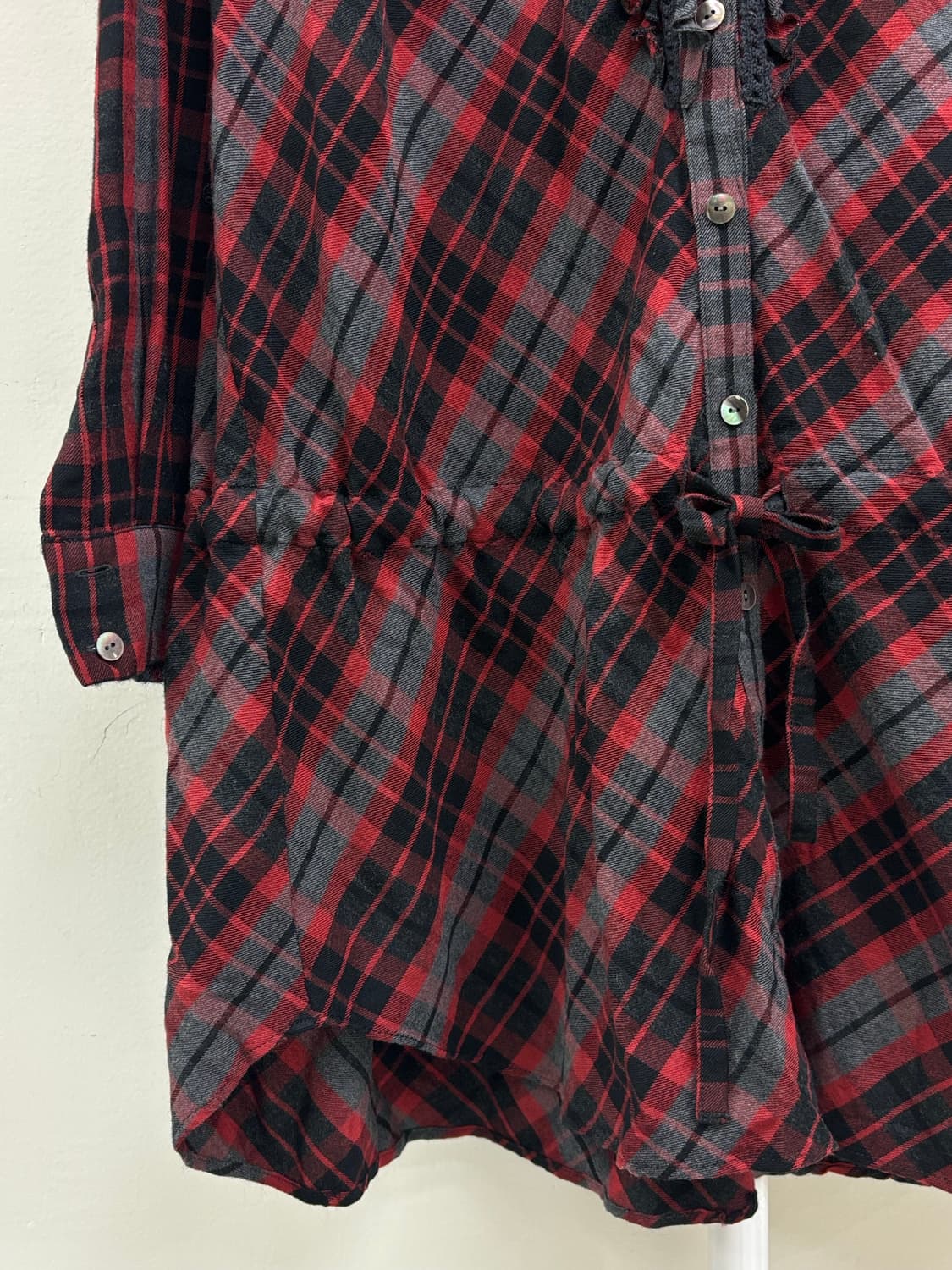 빈티지 체크 셔츠 원피스 상품이미지7