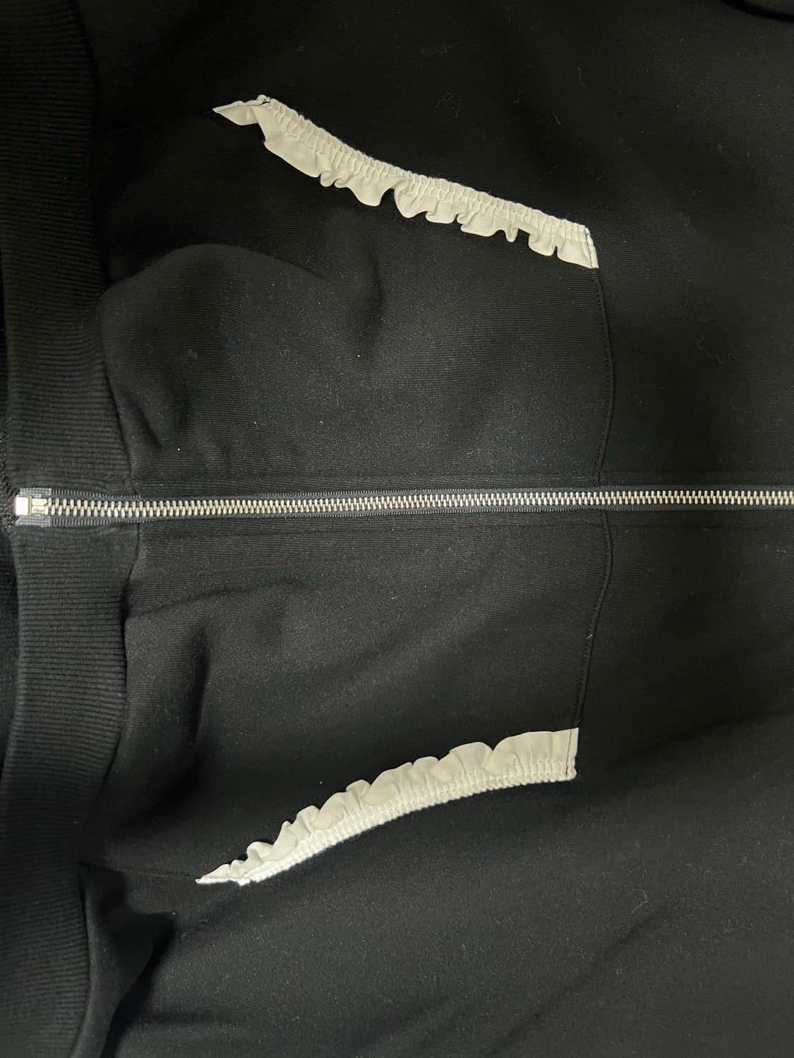 드라이로즈 빅리본 후드집업 블랙 상품이미지5