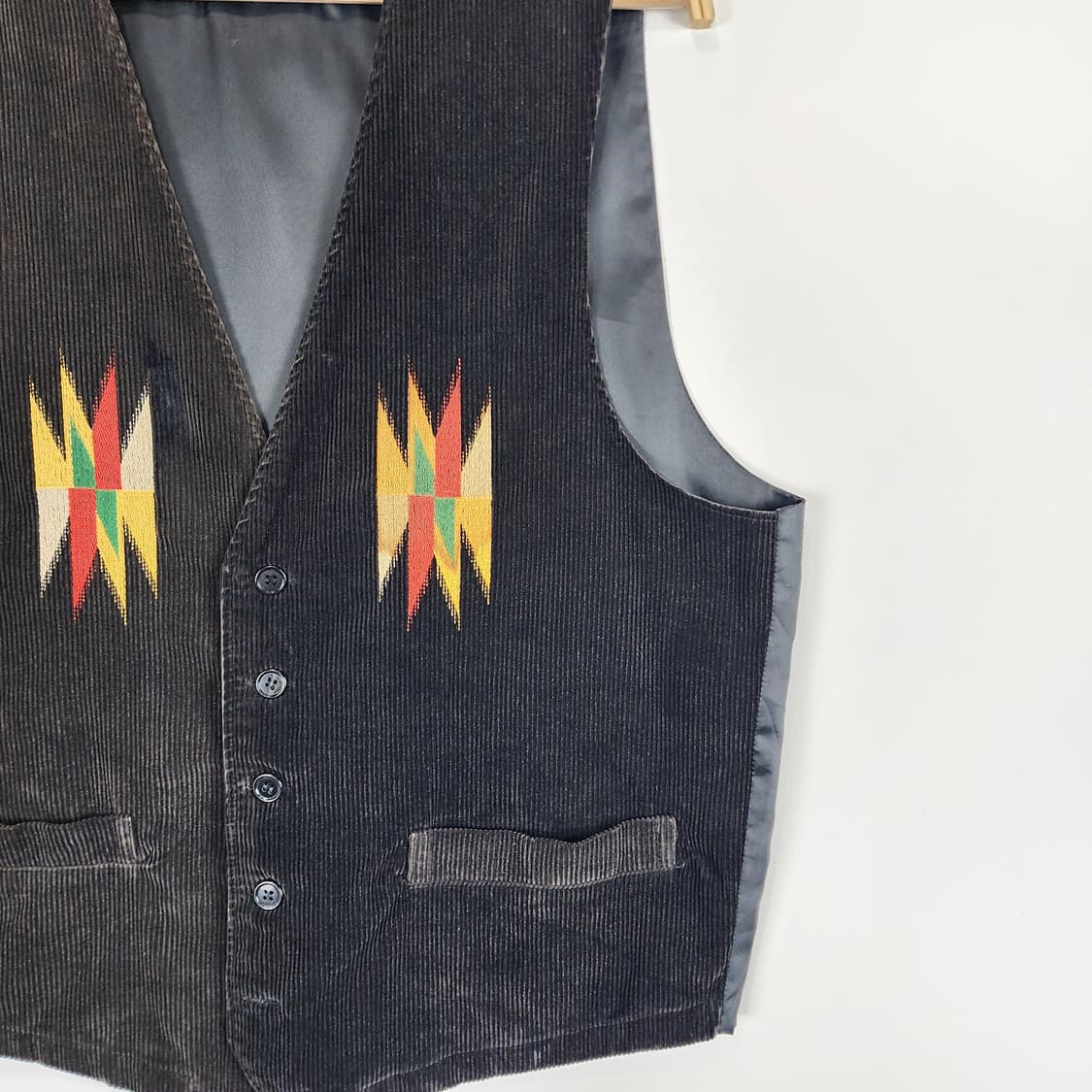 나바호 패턴 코듀로이 웨스턴 베스트 상품이미지3