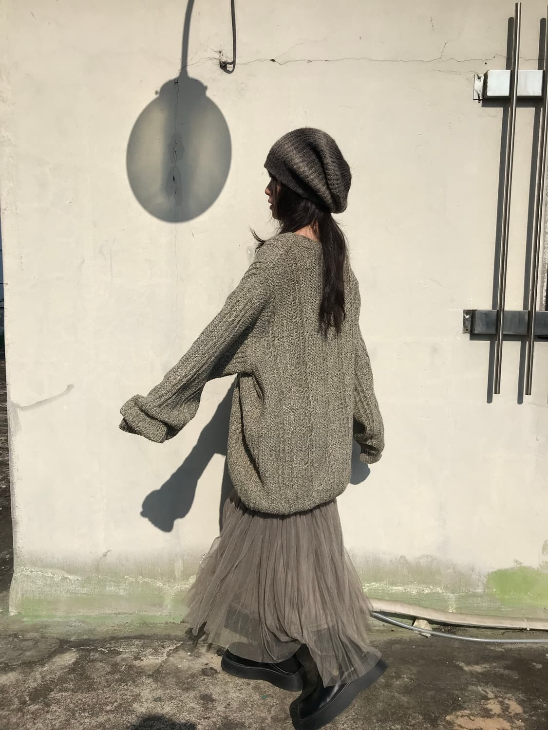 그라데이션 니트 비니 상품이미지4