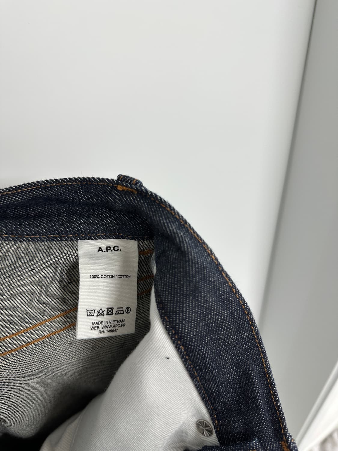 [아페세 /A.P.C ] 여성 생지 셀비지 데님 상품이미지8