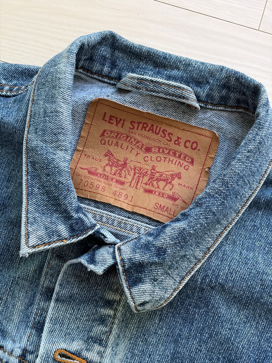 90s LEVIS 올드 리바이스 USA 트러커 데님 자켓 100 (미제) 상품이미지2