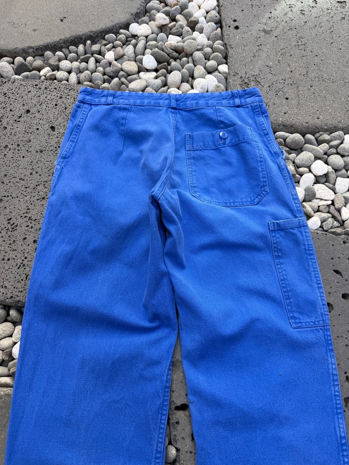 1970s VINTAGE WASHED BLUE FRENCH 프렌치워크팬츠 상품이미지8