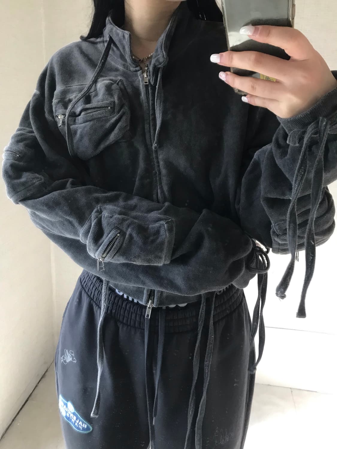 빈티지 드레이프 멀티포켓 집업 상품이미지3