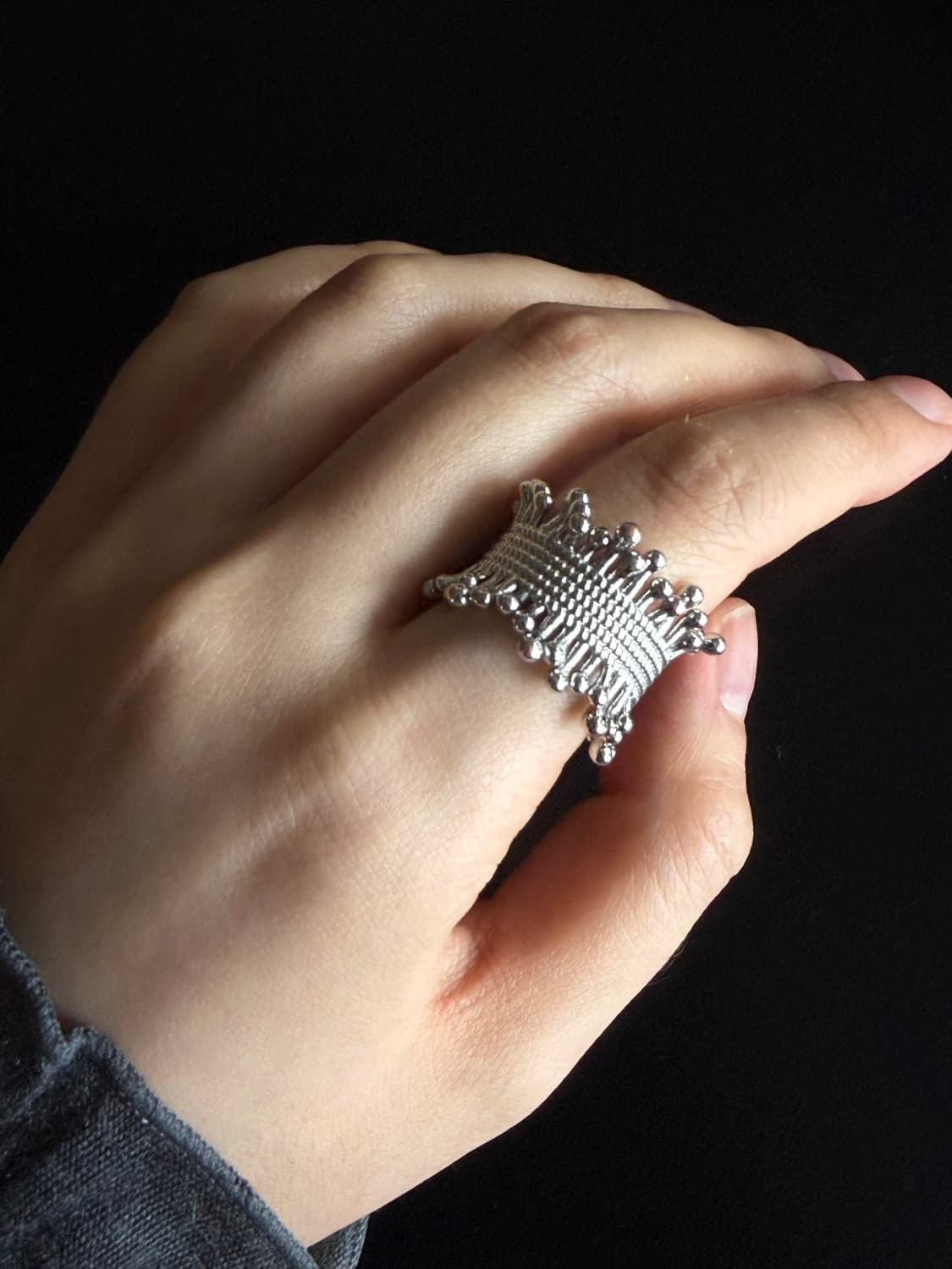 mesh pin bold ring  상품이미지1