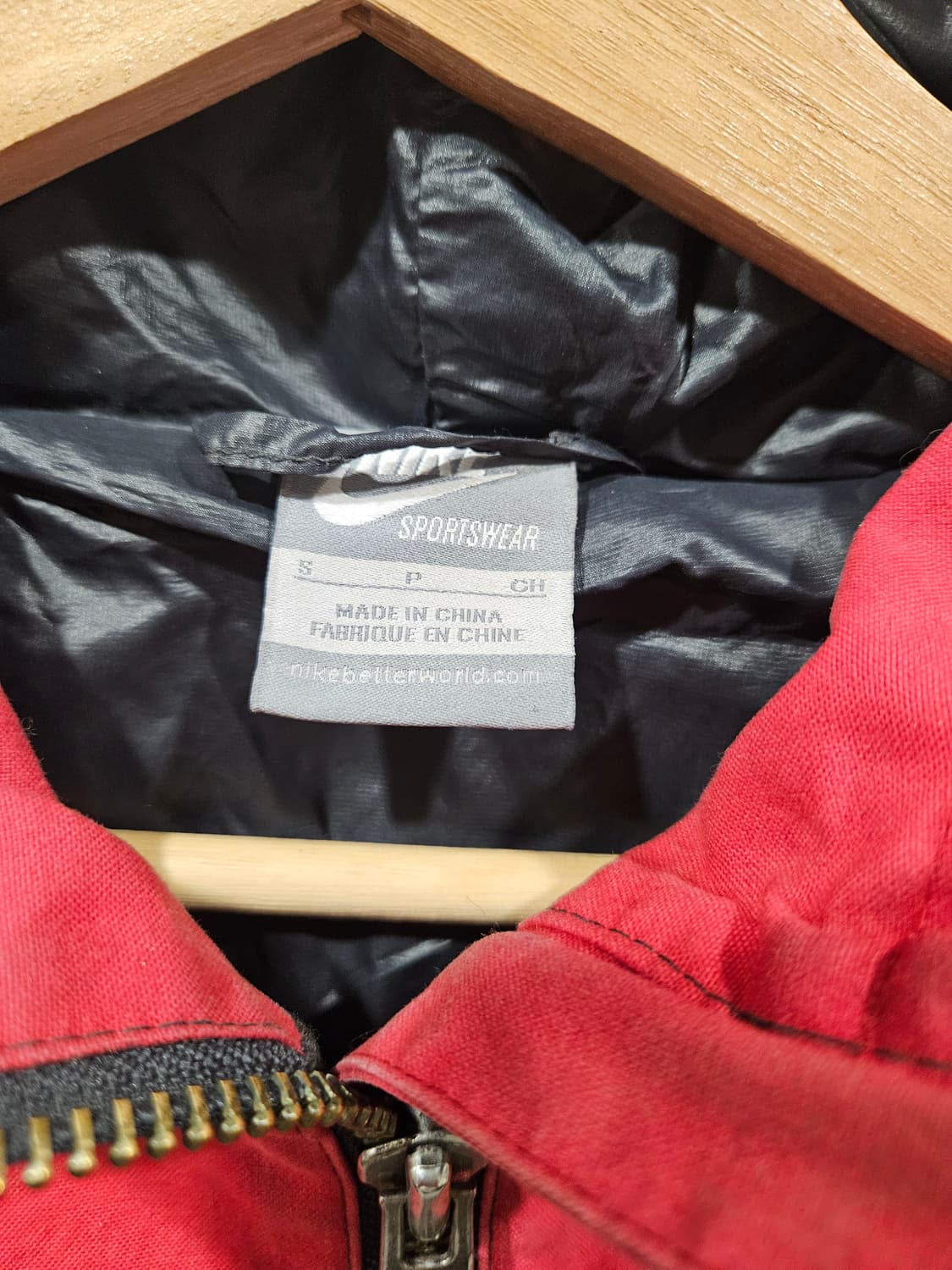 나이키 배색 울혼방 후드 집업 자켓 상품이미지2