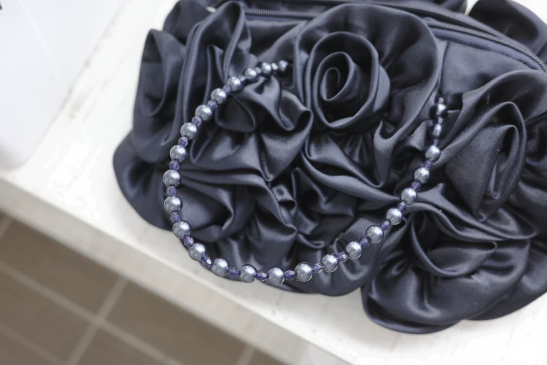 Rose navy hand bag 상품이미지4