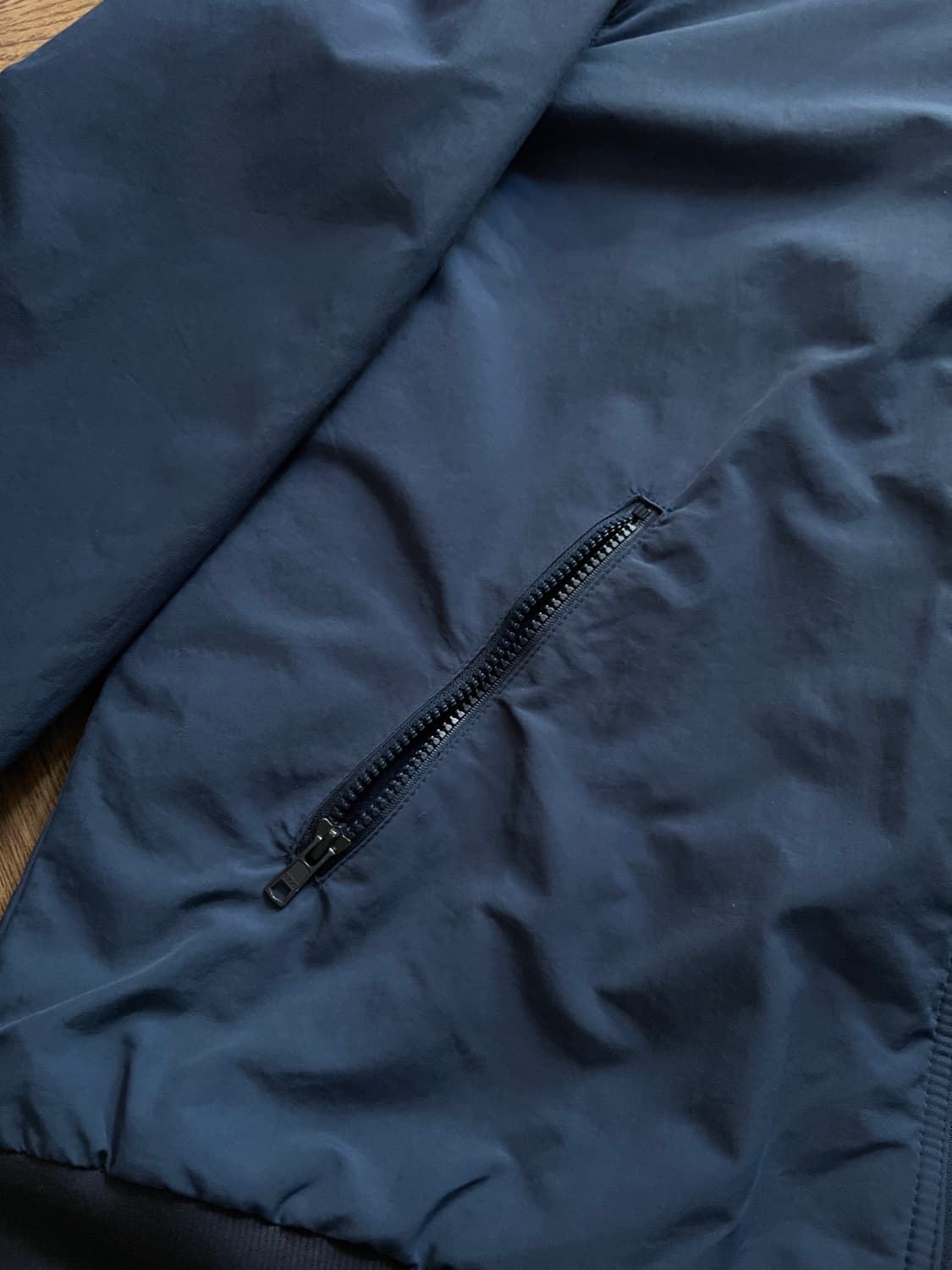 [L]엘엘빈 USA 플리스 라이닝 블루 웜업 자켓 상품이미지4