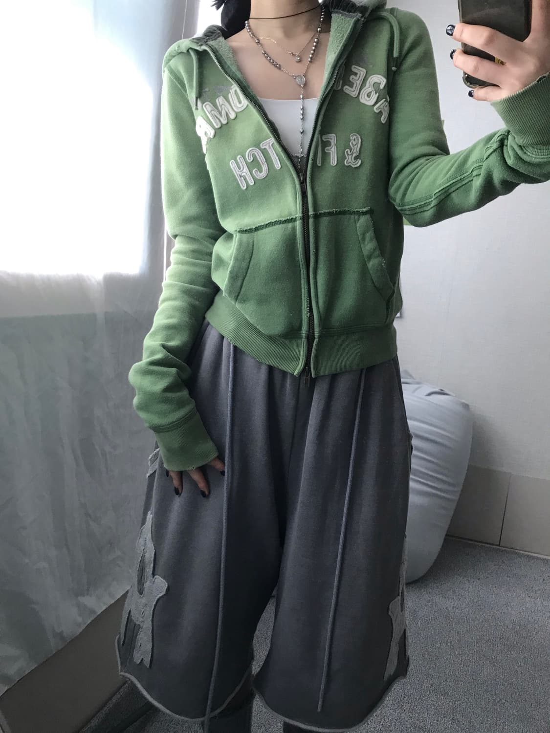 아베크롬비 말차 딱붙핏 후드집업 상품이미지7