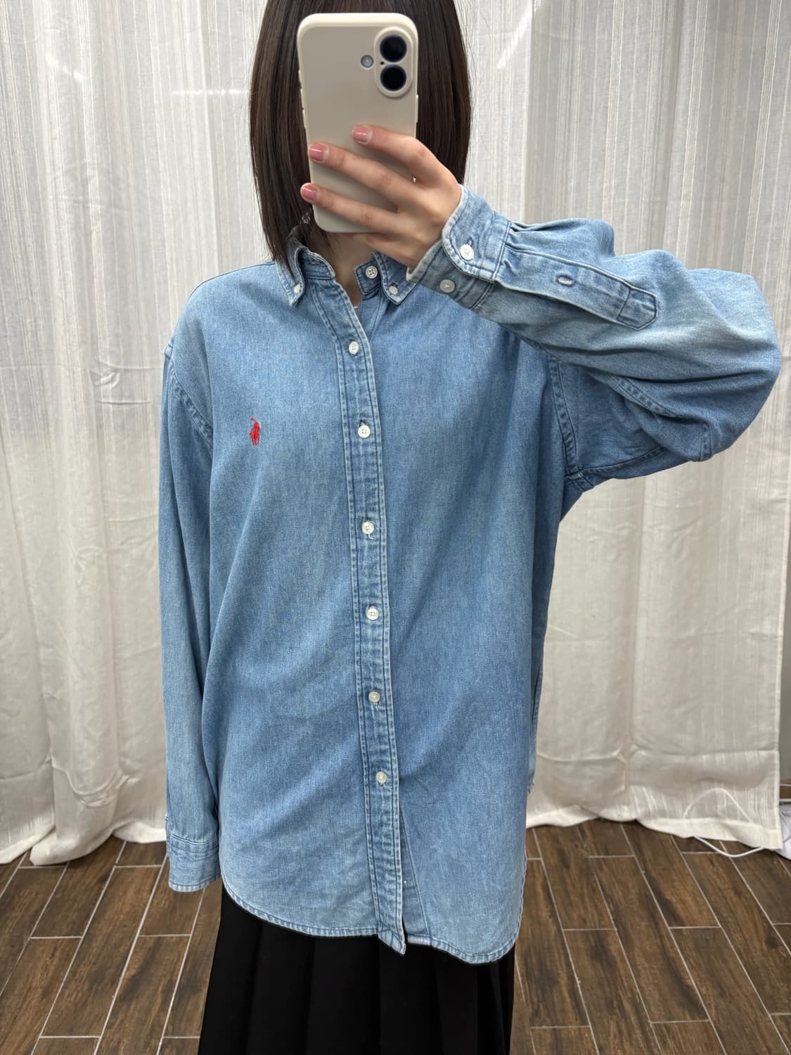 폴로 랄프로렌 중청 데님 셔츠 상품이미지2