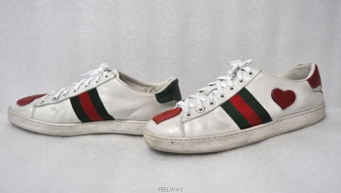 구찌/여성에이스하트자수스니커즈(사이즈225)정품 상품이미지4