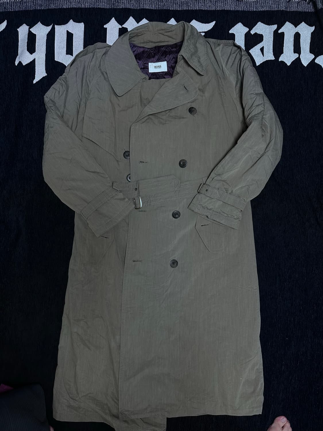 휴고보스 화이트탭 리얼 빈티지 트렌치 코트 상품이미지1