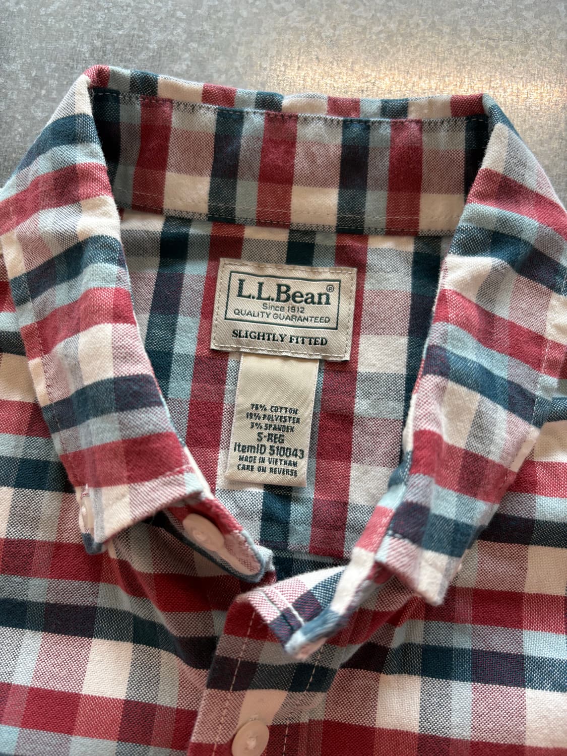 엘엘빈 LL Bean 매드라스 체크 셔츠 상품이미지2